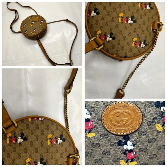 Gucci BackPack Bag Brown PVC 945-070325 main image 13